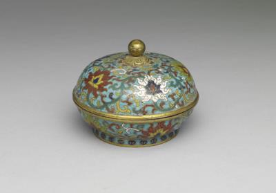 图片[2]-Copper covered box in cloisonne enamels, Qing dynasty (1644-1911)-China Archive